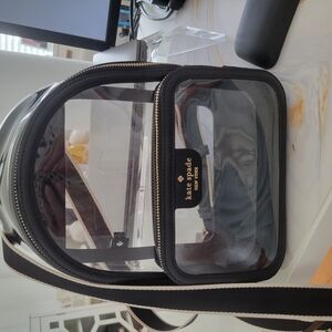 Kate Spade Black Clear Backpack